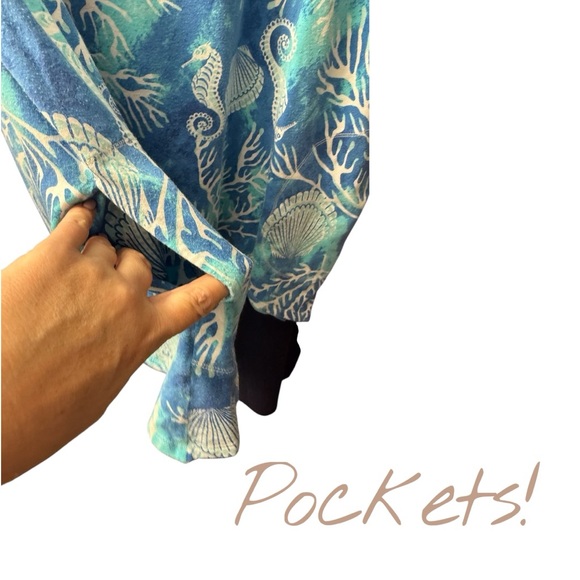 Chico's Oceanic Print Short Sleeve Top - Picture 3 of 6